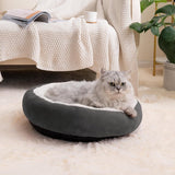 Cabin Ronde Donut Kattenmand Wasbaar Hondenmand Kleine Honden 50 cm Kattenkussen Kattenmand Kattenmand met antislip en waterafstotende bodem Superzachte kattenmand om te slapen