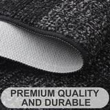 Indoor Dirt Trapper Mat, Antislip Deurmat, Machinewasbaar, Robuuste Deurmat, Absorberende Deurmat voor Honden, Ingang, Voordeur (60 x 90 cm, Zwart)
