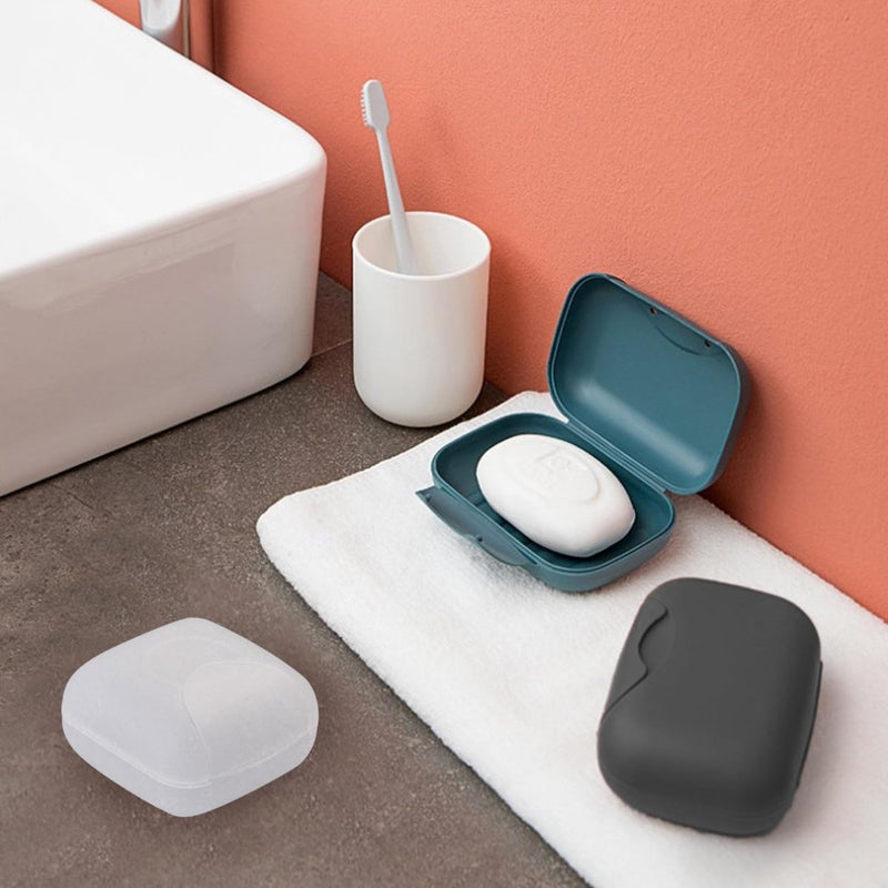 4 stuks zeepbakjes, reiszeephouders, draagbare waterdichte en lekvrije zeepbakjes, badkamer fitness zeephouder doos met deksel, 4 kleuren