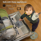 Keukentangenset van 3 roestvrijstalen barbecuetangen met siliconen tips voor koken, grillen, buffet, 18/23/30 cm (zwart)