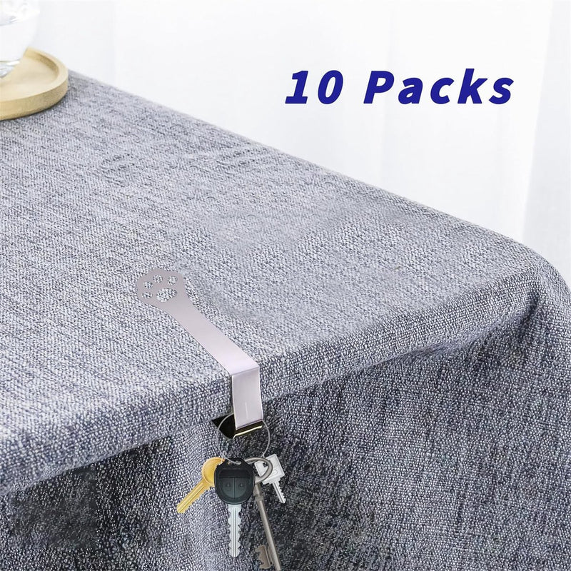 Tafelkleedhouders voor dikke tafelbladen, 10 stuks kattenklauwen weerbestendige roestvrijstalen tafelkleedklemmen, tafelkleedclips voor tuintafel restaurant familie eettafel buiten campingtafel