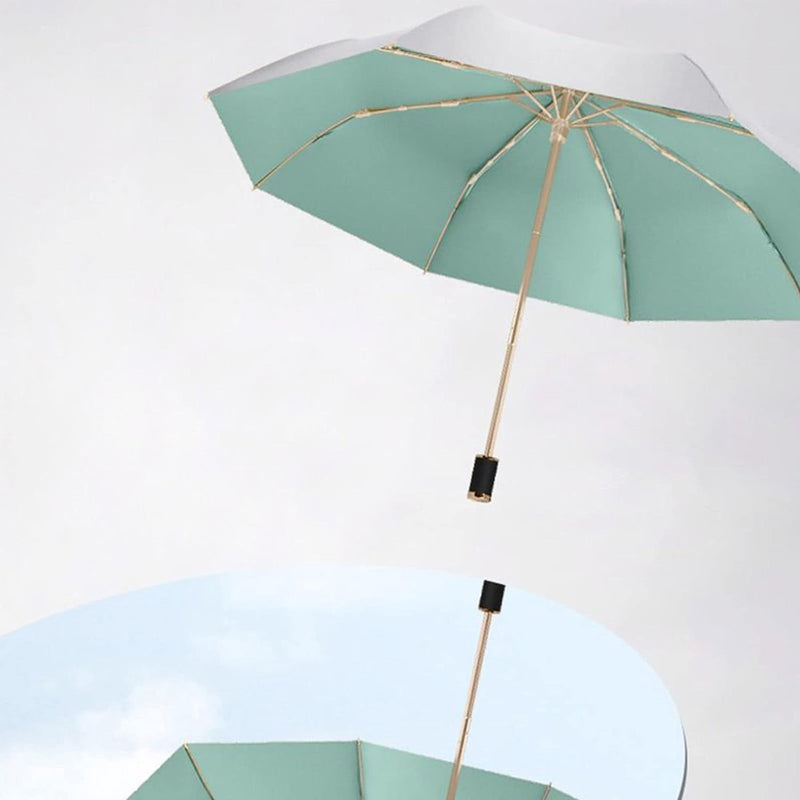 Zonbescherming UV-paraplu Opvouwbaar Handig compact 8 ribben bieden UPF 50+ bescherming en blokkeren effectief 99% van de UVA-UVB-schermen voor wandelen, backpacken, strand, groen