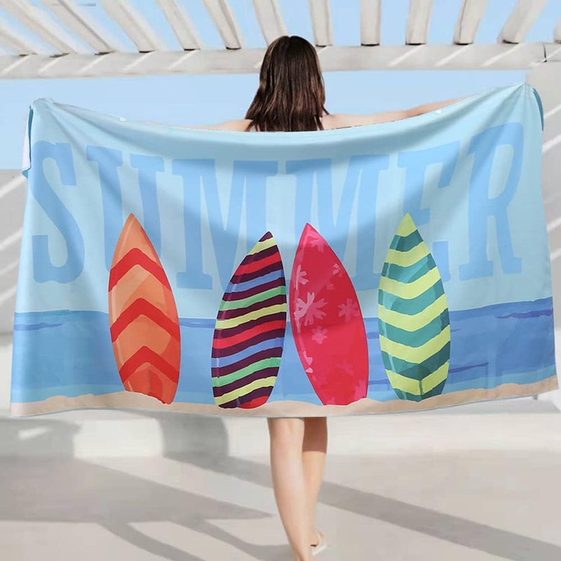 Microvezel handdoeken, zandvrij, sneldrogend en licht stranddeken. Perfect voor op het strand, grote badhanddoek voor op reis, strand, sauna, 160 x 80 cm