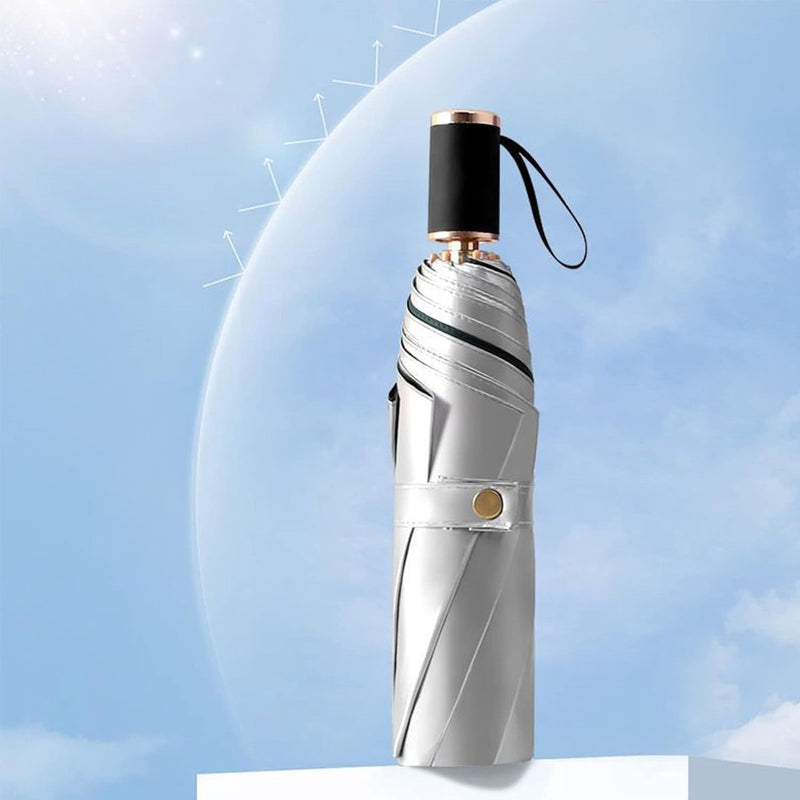 Zonbescherming UV-paraplu Opvouwbaar Handig compact 8 ribben bieden UPF 50+ bescherming en blokkeren effectief 99% van de UVA-UVB-schermen voor wandelen, backpacken, strand, groen