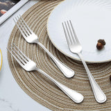 Vorken 24 stuks, 20 cm, roestvrij stalen vorken, tafelvorken, bestekvorken, taartvorken, spiegelgepolijst, dessertvorken, vaatwasmachinebestendig, tafelvorken, geschikt voor thuis, restaurant,