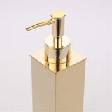 Staande zeepdispenser Vierkante lotionzeepdispensers, gouden shampoodispenser voor douche, badkamer, keuken