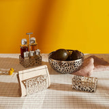 Thee/suiker tas houder (msa29), zilver