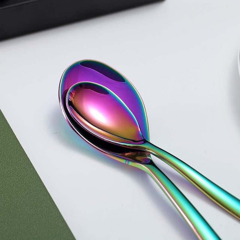 24/30 Piece Cutlery Set (Black/Gold/Copper/Rainbow)