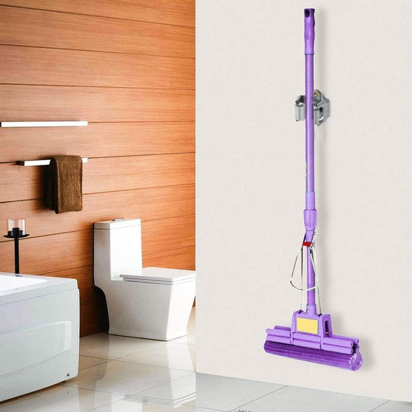 10 stuks mophouder, wandmontage bezemhouder, gereedschapshouder deal voor dweilbezemorganisatie, bezemhouder, muurhouder voor het opbergen van tuingereedschap, bezemhouder muur (grijs)