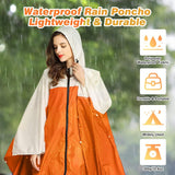 Modieuze regenponcho, uniseks, regenjas, ademend, regencape, lichte regenjas, regenbeschermende kleding, regenjas, als picknickdeken, zonnezeil voor heren en dames, fiets, motorfiets, wandelen,