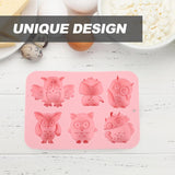 Siliconen bakvorm cakevorm uil vorm 2 stuks muffinvorm siliconen bakvorm taartvormen chocolade vorm voor DIY muffins cake bruiloft verjaardag accessoires roze