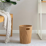 Prullenbak van echt hout Börje | Moderne houten vuilnisemmer voor kantoor, kinderkamer, slaapkamer enz. | essenhout