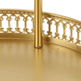 Gouden taartstandaardset, 2-laags fruitschaal met grote capaciteit, decoratieve multifunctionele cupcakestandaard voor thuisfeestkeuken