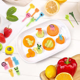 Koekjesvormers kinderset, 45-delige sandwichsnijders brood en groenten, roestvrijstalen broodsnijders met prikkers fruitvorkjes, comforthandgreep afneembaar, dinosaurus eenhoorn dino stervormen