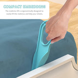 2 stuks matrasheffer, ergonomische matraswigheffer, huishoudelijke matrasheffer, matrashulpmiddel voor snelle vervanging van het laken (cyaan)