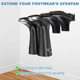 Laarzenhouder, 2 stuks schoenenrek, metalen wandhouder, schoenenrek voor laarzen, cowboyboot-organizer, hoge laarzen voor kast, ingang, outdoor, garage, 41,5 x 23,5 cm