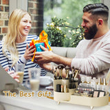 Make-up organizer Draaibaar, 2 in 1 cosmetische organizer, organizer kaptafelborstel, make-up organizer voor kaptafel slaapkamer badkamer