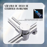 Wandmontage, keukenkraan, roestvrij stalen waterkraan, 360 graden draaibaar, uitloop, mengkraan met één hendel, mengkraan + 2 straalsoorten, spoelbakarmatuur, mengkraan met één hendel