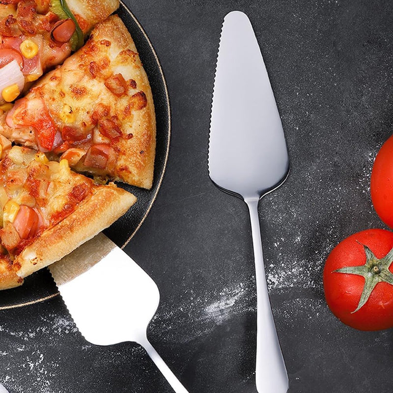 8 stuks taartservies taartschep taartschep voor het snijden van taartpunten roestvrijstalen set voor keuken, restaurants, feesten, pizza, kaas, vaatwasmachinebestendig
