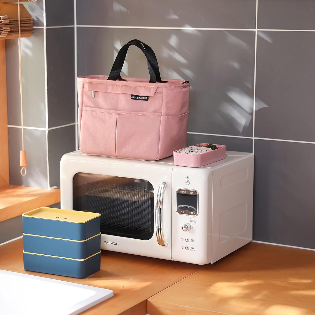 Geïsoleerde Draagbare Koeltas 15 L - Opvouwbare Thermotas voor Lunch en Geïsoleerde Draagbare Koeltas 15 L - Opvouwbare Thermotas voor Lunch en