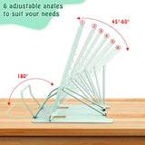 Boekenstandaard, metaal, verstelbare boekenhouder, leesstandaard, boekensteun voor kinderen, voor het vasthouden van spreekontwerpen