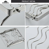 Campingmoon Mini kampvuur opvouwbaar grillrooster 304 roestvrij staal draagbaar met draagtas op poten