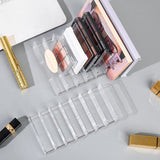 2 stuks oogschaduw-organizer, acryl cosmetica-paletten, organizer van kunststof met 7 sleuven, make-up make-up opslag, make-upcontainer, poederpalettenhouder voor badkamer, werkblad, S + L