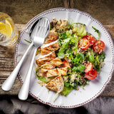 Tafellepels, 12-delige set, roestvrij staal, eetlepels, soeplepelset, 20,8 cm grote lepelset, moderne dinerlepelset voor keuken, thuis, restaurant, ronde handgrepen en gladde randen,