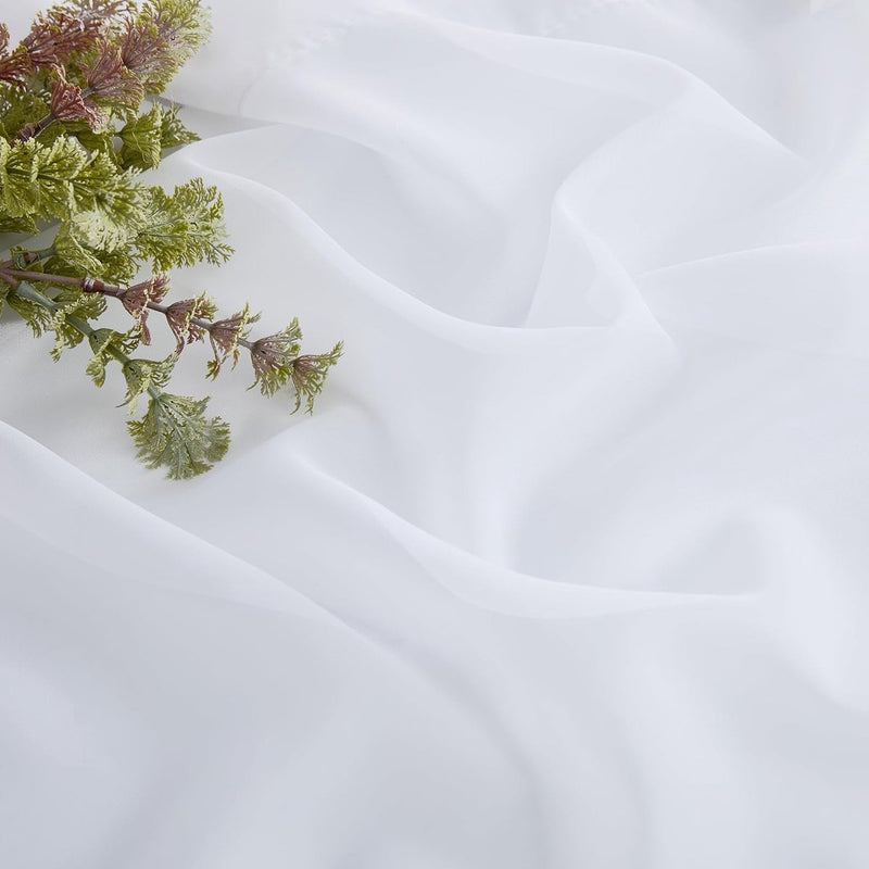 Netgordijnen moderne winkels gordijnen wit transparant raamgordijnen set van 2 W 60 x H 45 cm bistrogordijnen keuken korte gordijnen voor keuken/badkamer raamgordijnen caravan