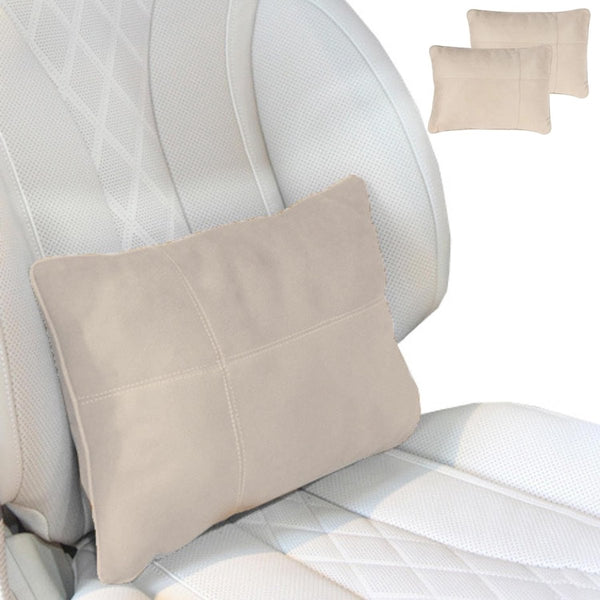 2 x auto lendenkussen. Lendenkussen voor de rugleuning. Rugsteun voor de auto. Ademend, comfortabel, zacht rugkussen. Rugkussen voor reizen, stoel, stoel