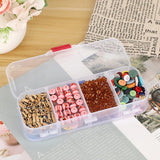 Set van 5 dubbellaags verstelbare pennenbakjes Kunststof stapelbare pennenbakje met deksel Transparante briefpapierdoos Penhouder Opbergdoos voor kinderen Studenten voor schoolbenodigdheden, transparant,