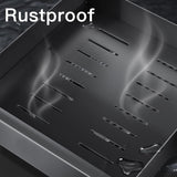 Telescopische lade, uittrekbare lade-opbergrekken voor keukenkasten, uittrekbare lade (25 cm B x 43 cm D x 9 cm H), boren en spijkeren niet nodig