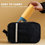 Tandenborsteletui voor kinderen, 2 stuks, reisetui, draagbare karikatuur tandenborstelhoes, tandenborstelbeker voor jongens en meisjes, thuis, school, wandelen, kamperen (geel + wit)