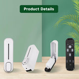 Aan de muur gemonteerde zeepdispenser 300 ml, boorvrij, met lijm, handmatige vloeibare zeepdoos, douche, shampoo, spoeling, dispenser voor toilet, badkamer, hotelkeuken (wit)