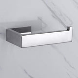 Toiletrolhouder zonder deksel SUS 304 roestvrij staal Stijlvolle badkamer toiletrolhouder Wandmontage Zelfklevend Geen boren nodig Spiegel gepolijst