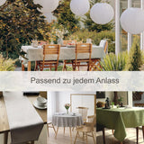 Tafelkleed waterafstotend linnenlook | vlekbescherming, afwasbaar | tuintafelkleed buiten, tafelkleed eettafel | rood - 90 x 90 cm