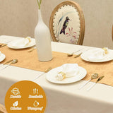 Tafelloperlinnen Hoogwaardige tafelloper Tafellinnen Effen Easy Care-collectie Tafelloper Glanslook Tafelloper