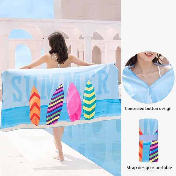 Microvezel handdoeken, zandvrij, sneldrogend en licht stranddeken. Perfect voor op het strand, grote badhanddoek voor op reis, strand, sauna, 160 x 80 cm
