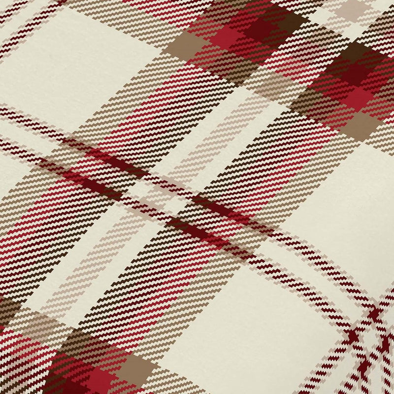 Beddengoed, Hoeslaken, Katoen, Rood, 200x180x1 cm