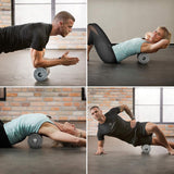 Fasciaroller, verzorging, medium hard met omlopende groef, voor ontlasting van de wervelkolom, 35 x 14 cm