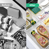 Set van 20 lade-organizers, 4 maten, apart organisatiesysteem, kunststof, antislip cosmetica-organizer, voor make-uplade, kaptafel, bureau, badkamer, keuken (helder)