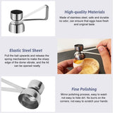 Set van 6 eierdopjes Grappige eierdopjesset Eieropener Eierdopjesset Eierstandaard Eierhouder met roestvrijstalen eieropener Eiersnijder Eierhopper Plastic scheidingsteken voor bakken, ontbijt, dessert