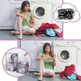 Wasmand, opvouwbare wasmand, waskist, wasbox, mandenopslag, wassorteerder, pop-up wasmand, speelgoedorganisator voor kinderen, opbergtas met handvat (klein)