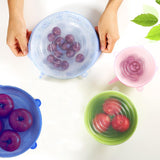 18-delige siliconen dekselset - herbruikbare siliconen deksels voor potten - extra scheurbestendig en rekbaar, geschikt voor de meeste containers - premium deksels voor blikjes en kommen