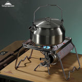 Campingmoon Mini kampvuur opvouwbaar grillrooster 304 roestvrij staal draagbaar met draagtas op poten