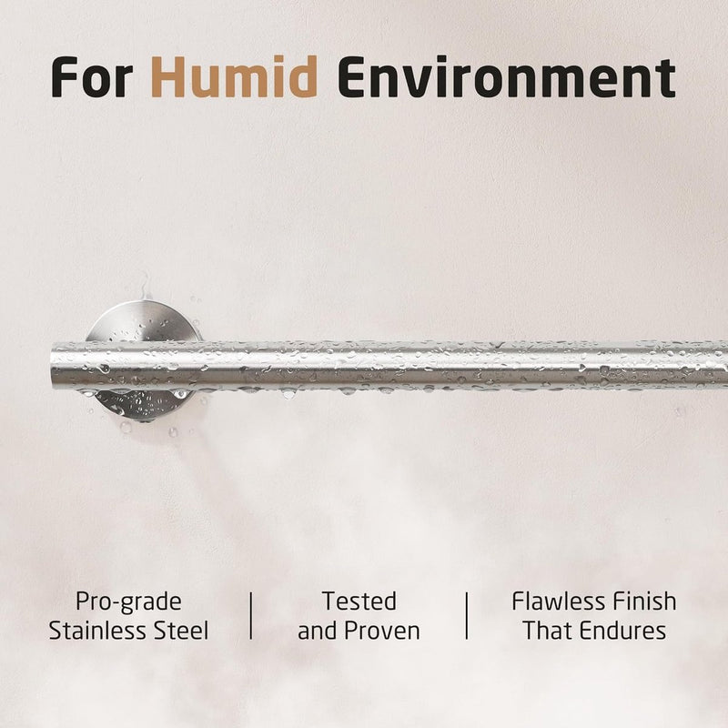 Handdoekhouder badkamer handdoekhouder roestvrij staal 18/8 badhanddoekhouder 61 cm handdoekhouder wandmaanden geborsteld