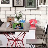 10 x 15 cm acryl fotolijst, transparante magnetische fotolijst, dubbelzijdige frameloze lijst - set van 2 (stijl 2)