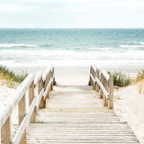 Klaar om op te hangen - wandafbeeldingen set zee - collage XXL woonkamer beige blauw