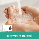 Wastafelarmatuur Vernis mengsel, kraan badkamer met uitloop hoogte 100 mm, badkraan waterbesparend, chroom