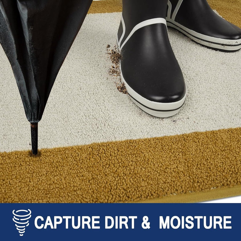 Schoonloopmat voor binnen, 86 x 150 cm, antislip deurmat, wasbare schoonloopmat, absorberende deurmat voor hond, ingang, voordeur